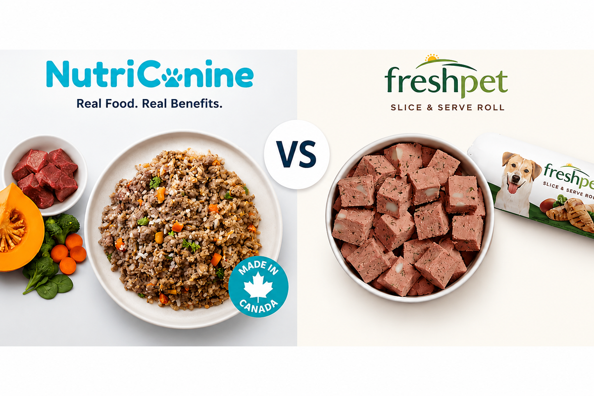 How NutriCanine Gently Cooked Dog Food Compares to Freshpet