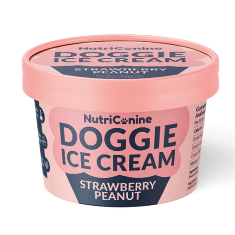 Strawberry Peanut Doggie Ice Cream